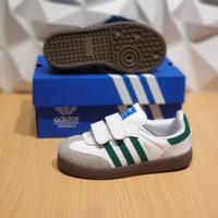 Gambar Sepatu Anak Laki-laki dan Perempuan Sneakers Kasual Adids Samba Model Perekat - PUTIH HITAM, 21 dari TOKO NADHIF Q.R undefined 3 Tokopedia