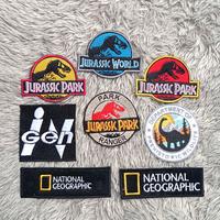 Gambar Patch bordir net geo,jurass park,jurassik word, national geo,aksesoris - D.O.P WildLife dari KING EMBLEM BORDIER undefined 2 Tokopedia