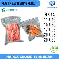 Gambar PLASTIK VACUUM VACUM VAKUM MAKANAN POLOS RETORT - Retort Polos, 17x25 dari Rusfet undefined 1 Tokopedia
