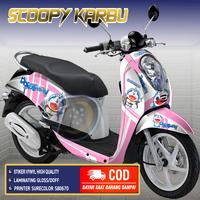 Gambar Stiker Scoopy Karbu Striping Honda Scoopy Lama Decal Scoopy Karbu Doraemon Tipe 2 - 4, TANPA LAMINASI dari Dream Sticker undefined 5 Tokopedia