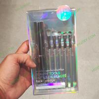 Gambar MINISO Portable Eye Makeup Brushes with Holder (isi 5pcs) Grey / Gold - Gold dari LEELOUF Shop undefined 2 Tokopedia