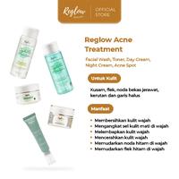 Gambar [Bundling] Reglow Acne Treatment (Facial Wash, Toner, Rejuvenating Intensive Cream, Whitening Night Cream, Acne Spot Gel)  - Perawatan Kulit Berjerawat dan Sensitif dari Reglow Indonesia Official Store undefined 2 Tokopedia
