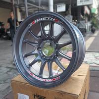 Gambar Velg Mobil Pajero Fortuner Ring 18 Lebar 9.5 Tipe HSR AMETH Hole 6X139.7 Et 0 Sandy Grey dari HSR Wheel - Xhaust Pipe undefined 2 Tokopedia