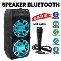 Gambar SPEAKER PORTABLE SK- 1062S BLUETOOTH FREE MIC KABEL KARAOKE FM RADIO/MICRO SD/AUDIO JACK SPEAKER MURAH MERIAH dari Borin Storee undefined 1 Tokopedia