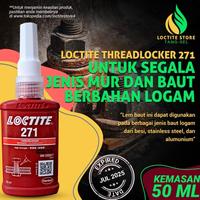 Gambar Ready || Lem Baut Permanen Anti Panas Dan Getaran Loctite 271 Threadlocker 50Ml dari Keith 88 undefined 1 Tokopedia