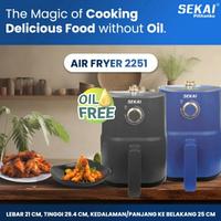Gambar Air Fryer SEKAI AFS 2251 Low Watt 2,3Liter / Sekai Air Fryer Analog 2,3L - NO BUBBLE WRAP dari Indah electric undefined 2 Tokopedia