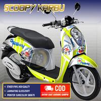 Gambar Stiker Scoopy Karbu Striping Honda Scoopy Lama Decal Scoopy Karbu Doraemon Tipe 2 - 4, TANPA LAMINASI dari Dream Sticker undefined 3 Tokopedia