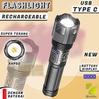 Gambar SENTER LED XHP50 WELITE BISA DI ZOOM SUPER TERANG TYPE C WATERPROOF BATERAI BISA DI GANTI dari Aneka Senter Led undefined 3 Tokopedia