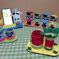 Gambar Tempat pensil dari botol plastik di lapisi kain flanel/handmade dari R14R STORE undefined 1 Tokopedia