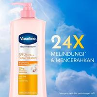 Gambar VASELINE HEALTHY BRIGHT SUN POLLUTION SPF 24 BODY LOTION 400 400ML - PERFECT10 400ML dari athaliasueshop undefined 2 Tokopedia