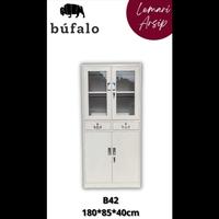 Gambar Lemari Arsip BUFALO Filling Cabinet Kantor Rumah Swing Sliding Door metal besi Steel Kabinet pintu PLAT AYUN B42 dari Mebel NikiSae Malang undefined 1 Tokopedia