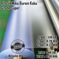 Gambar Plastik Mika Kaku Buram Doff Kaca Es Lebar 140cm 60cm Tebal 0.20mm - 140cm/0.20mm dari Circle Store Denpasar undefined 1 Tokopedia
