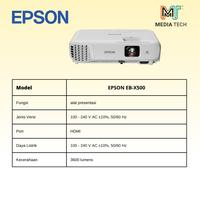 Gambar Projector EPSON EB X500 XGA 3LCD 3600 Lumens (USB / VGA / HDMI / RCA) dari Media Tech 28 undefined 2 Tokopedia