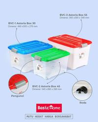 Gambar CONTAINER BOX PLASTIK BASIC HOME ASTORIA - 30 dari TOKO JUWITA KEBAYORAN undefined 2 Tokopedia