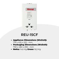 Gambar Water Heater Gas Rinnai 15 Liter REU15CF Pemanas Air Kamar Mandi Kapasitas Besar dari KotaMas undefined 4 Tokopedia
