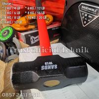 Gambar Palu Bogem / Palu Godam Martil SANDS 2kg 3kg 4kg 5kg 6kg 8kg 10kg Gagang Fiber Sledge Hammer High Quality - 2 KG / 4 LB dari Trust official Teknik undefined 1 Tokopedia