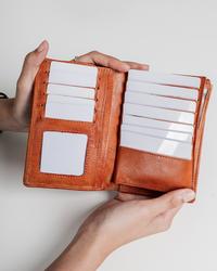 Gambar Dompet Panjang Wanita Kulit Asli PASSPORT Nabati - Kenes Leather - Dark Brown, Tanpa Box dari kenesleather.id undefined 5 Tokopedia