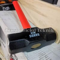 Gambar Palu Bogem / Palu Godam Martil SANDS 2kg 3kg 4kg 5kg 6kg 8kg 10kg Gagang Fiber Sledge Hammer High Quality - 2 KG / 4 LB dari Trust official Teknik undefined 3 Tokopedia