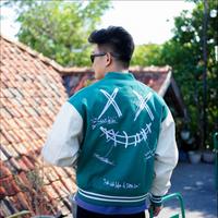 Gambar Ricky Is Clown Varsity Jacket Basic Green Sweater Jacket Pria dan Wanita Hype - S dari Xgallery undefined 3 Tokopedia