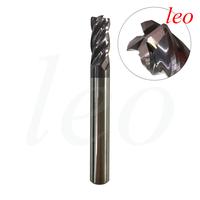 Gambar End Mill Carbide Leo Bull Nose / Corner Radius 4/6/8/10/12 mm R0.5/R1 HRC 55 4 Flute CNC Milling Cutter Bits Tungsten EndMill - R1, M4x100 dari Leo Tools & Accessories undefined 2 Tokopedia