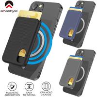 Gambar Ahastyle PT133 Magnetic Pocket Card Slot Phone Holder - Magsafe Wallet Dompet Tempat Kartu HP Handphone Built-In Magnet iPhone Android 2 Cards Pouch Compatible Uang Money Strong Grip Support Case Cover Casing Magsafe - Black dari Logay Acc undefined 1 Tokopedia