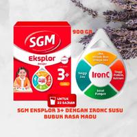 Gambar SGM Eksplor 3+ dengan IronC Susu Bubuk Rasa Madu 900GR dari 3 SAUDARA'SHOPP undefined 2 Tokopedia