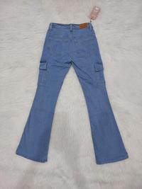 Gambar Celana Jeans Perempuan Cutbray Cargo 27-30 - Biru Muda, 27 dari Myjean undefined 5 Tokopedia