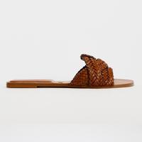 Gambar Sandal Zara Wanita Kulit Motif Anyaman Original - 35 dari Humble Blanco Store undefined 4 Tokopedia