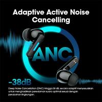Gambar ACOME EARPHONE ANC TWS AT07 BLACK dari bengkelkomputerptk undefined 4 Tokopedia