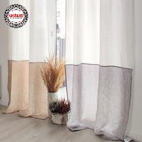 Gambar gorden jepang dua warna / norn jepang / tirai jepang / tirai ramen / gorden ramen/ TRAI pintu jepang variasi warna - cream navy, L.100 x T.100cm dari Khalid gorden undefined 5 Tokopedia