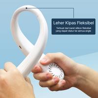 Gambar kipas angin kalung leher portable 3 Speed Digital Rechargeable dari Yuvie1shopp undefined 3 Tokopedia