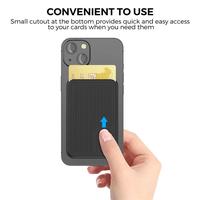 Gambar Ahastyle PT133 Magnetic Pocket Card Slot Phone Holder - Magsafe Wallet Dompet Tempat Kartu HP Handphone Built-In Magnet iPhone Android 2 Cards Pouch Compatible Uang Money Strong Grip Support Case Cover Casing Magsafe - Black dari Logay Acc undefined 4 Tokopedia