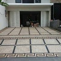 Gambar Jasa Pemasangan Batu Koral sikat Motif/harga per meter dari JT.Batu Alam Stone undefined 3 Tokopedia