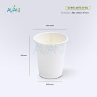 Gambar Paper Cup + LID , Gelas dan tutup Ramah Lingkungan Tahan Panas - Avani - 8oz brown, corns lid white dari Avani Eco Bali undefined 2 Tokopedia