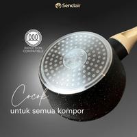 Gambar Senclair Monochrome Saucepan Panci Cookware 14 cm Peralatan Masak Anti Lengket SMS-14 dari Home Electro undefined 3 Tokopedia