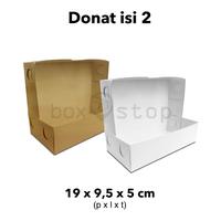 Gambar Box Donat - Dus Kue - Kotak Donut - Kotak Kue - Polos Murah - PUTIH, DONAT ISI 1 dari Box Stop undefined 4 Tokopedia