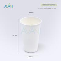 Gambar Paper Cup + LID , Gelas dan tutup Ramah Lingkungan Tahan Panas - Avani - 8oz brown, corns lid white dari Avani Eco Bali undefined 4 Tokopedia