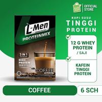 Gambar Terbaru L-Men Proteinmix Coffee (6 Sch) - 12Gr Protein / Serving Best Quality Asli 100% Original dari jiwa strong undefined 1 Tokopedia