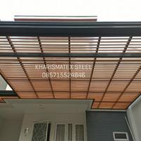 Gambar kanopi atap polycarbonate Twinlite 10 mm dan kisi-kisi rangka galvanis dari Cipto Jaya Store undefined 3 Tokopedia