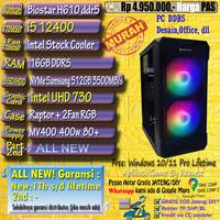 Gambar PC i5 12400 ram 16GB DDR5  office desain mUrah dari Onie Comp undefined 1 Tokopedia