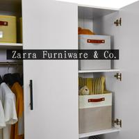 Gambar Zarra Furniware - Lemari Pakaian Baju 4 Pintu Chamberville Series Minimalis Modern - Walnut, Tanpa Cermin dari Zarra Furniware &amp; Co. undefined 5 Tokopedia