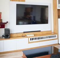 Gambar custome Lemari Tv apartemen, Backdrop modern minimalis dari HUNIAN VIP undefined 4 Tokopedia