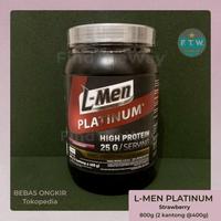 Gambar Terbaru L-Men Platinum 800Gr Strawberry - 25G Protein Lmen L Men Keller Best Quality Asli 100% Original dari jiwa strong undefined 1 Tokopedia