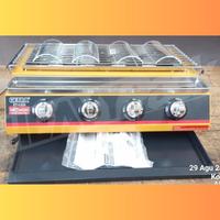 Gambar Kompor Gas Pemanggang 4 Tungku ROASTER ET-K222 PANGGANGAN TANPA ASAP dari Heavypack undefined 2 Tokopedia