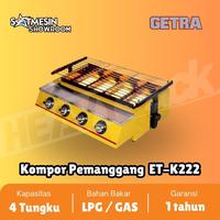 Gambar Kompor Gas Pemanggang 4 Tungku ROASTER ET-K222 PANGGANGAN TANPA ASAP dari Heavypack undefined 1 Tokopedia