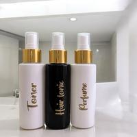 Gambar botol SPRAY TUTUP TRAVEL SIZE HITAM / PUTIH EXCLUSIVE 100ML GOLD KECIL . aesthetic bottle refill pump dispenser soap liquid tempat sabun cair estetik - DISINFECTANT, HITAMSPRAYHITAM dari Import style surabaya undefined 3 Tokopedia