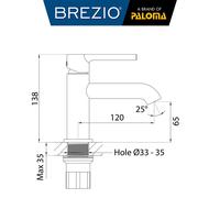 Gambar Paloma Brezio Kran Keran Wastafel Short Panas Dingin Gunmetal || FCBZ 2131GM dari PINANGSIA MAS POLIM undefined 3 Tokopedia