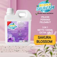 Gambar BUANA SFRESH PARFUM PEWANGI PELICIN SETRIKA & PELEMBUT PAKAIAN 3 IN 1 PARFUME SETRIKA 1 LITER +EXTRA 100ML - FLOWER FRESH dari BUANA INDONESIA undefined 5 Tokopedia