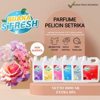 Gambar BUANA SFRESH PARFUM PEWANGI PELICIN SETRIKA & PELEMBUT PAKAIAN 3 IN 1 PARFUME SETRIKA 1 LITER +EXTRA 100ML - FLOWER FRESH dari BUANA INDONESIA undefined 1 Tokopedia
