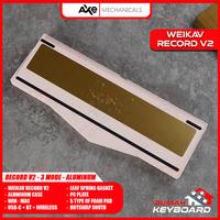 Gambar Mechanical Keyboard - WEIKAV Record Alice V2 - Alumunium - Spring Gasket - VIA - MILKY WHITE dari Rumah-Keyboard undefined 5 Tokopedia